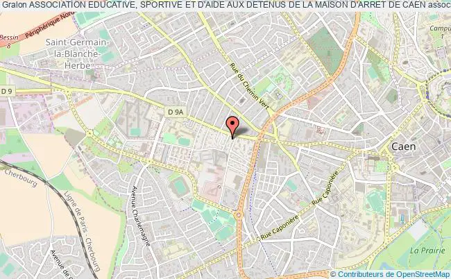 plan association Association Educative, Sportive Et D'aide Aux Detenus De La Maison D'arret De Caen Caen