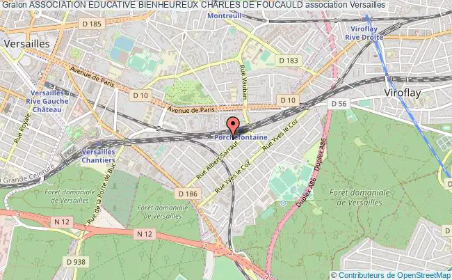 plan association Association Educative Bienheureux Charles De Foucauld Versailles