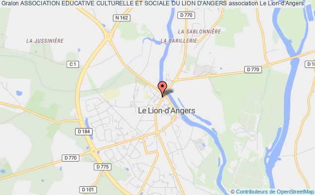 plan association Association Educative Culturelle Et Sociale Du Lion D'angers Le    Lion-d'Angers