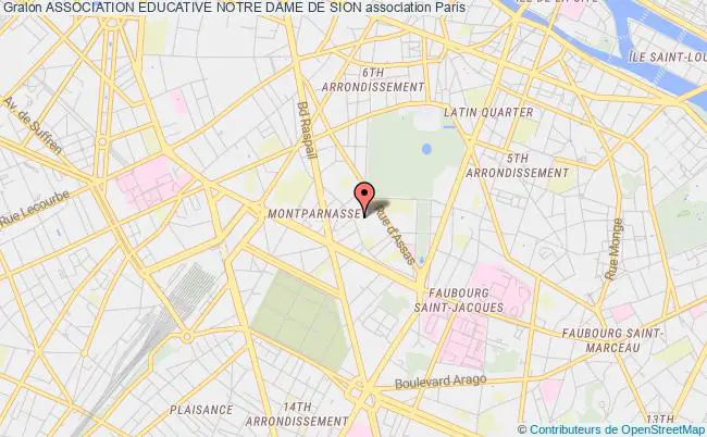 plan association Association Educative Notre Dame De Sion Paris