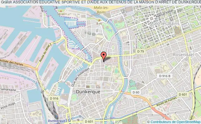 plan association Association Educative Sportive Et D'aide Aux Detenus De La Maison D'arret De Dunkerque Dunkerque
