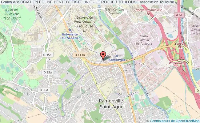 plan association Association Eglise PentecÔtiste Unie - Le Rocher Toulouse Toulouse