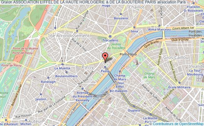 plan association Association Eiffel De La Haute Horlogerie & De La Bijouterie Paris Paris