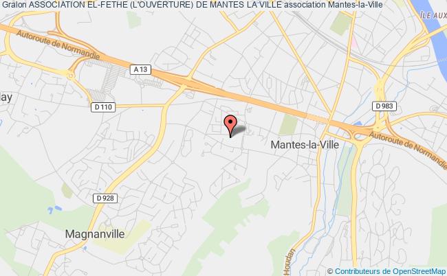 plan association Association El-fethe (l'ouverture) De Mantes La Ville Mantes-la-Ville