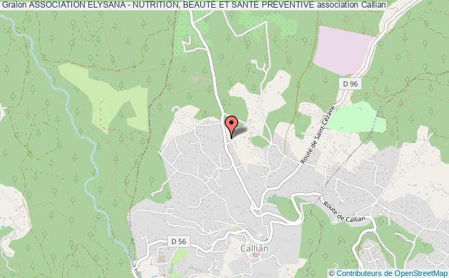 ASSOCIATION ELYSANA - NUTRITION, BEAUTÉ ET SANTÉ PRÉVENTIVE