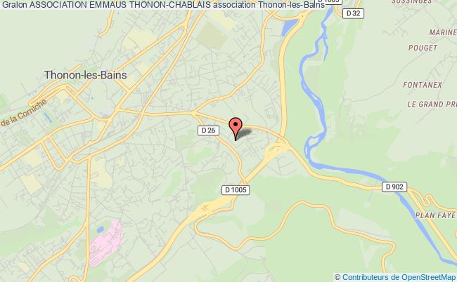 plan association Association Emmaus Thonon-chablais Thonon-les-Bains
