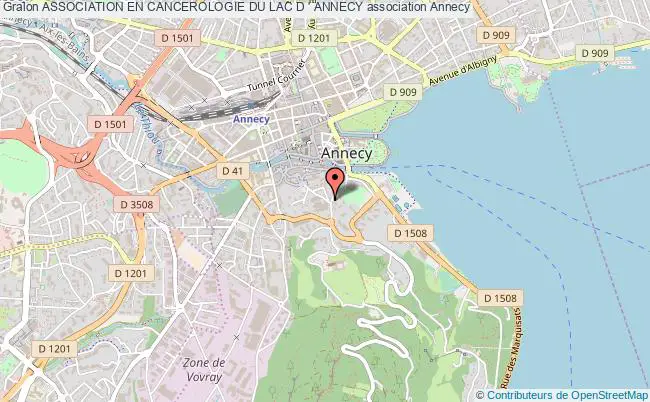 plan association Association En Cancerologie Du Lac D ' Annecy Annecy