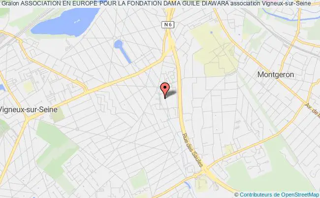plan association Association En Europe Pour La Fondation Dama Guile Diawara Vigneux-sur-Seine