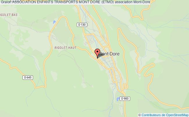 plan association Association Enfants Transports Mont Dore (etmd) Mont-Dore