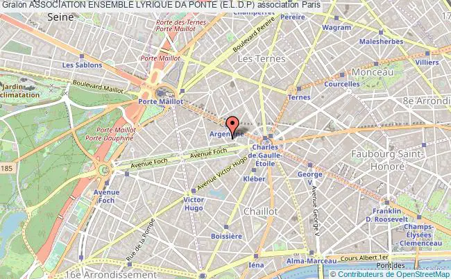 plan association Association Ensemble Lyrique Da Ponte (e.l.d.p) Paris 16e