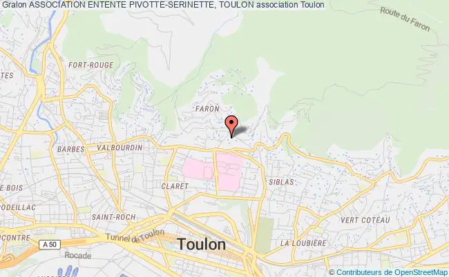 plan association Association Entente Pivotte-serinette, Toulon Toulon