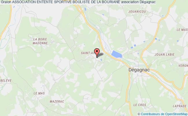 plan association Association Entente Sportive Bouliste De La Bouriane Dégagnac