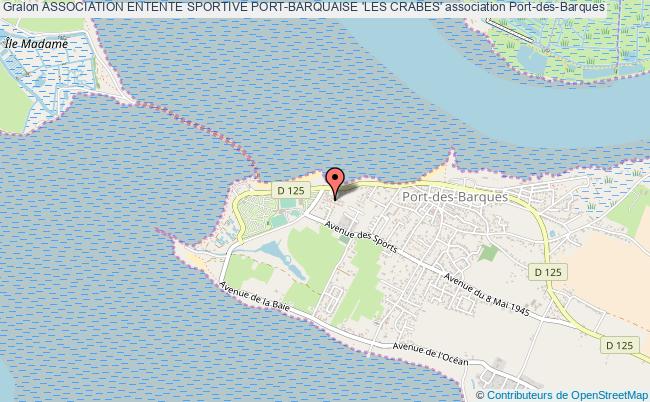 plan association Association Entente Sportive Port-barquaise 'les Crabes' Port-des-Barques