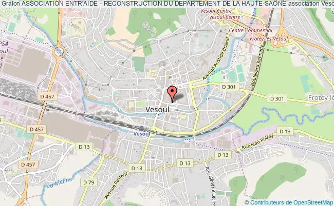 plan association Association Entr'aide - Reconstruction Du Departement De La Haute-saone Vesoul