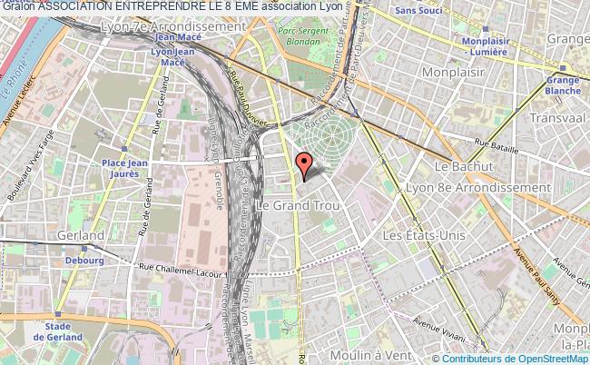 plan association Association Entreprendre Le 8 Eme Lyon 8e Arrondissement