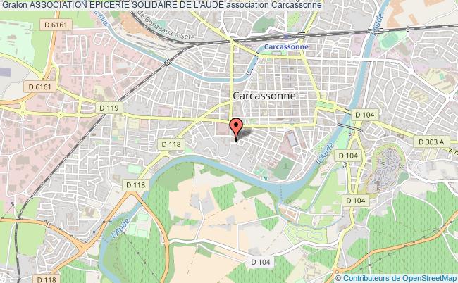 plan association Association Epicerie Solidaire De L'aude Carcassonne