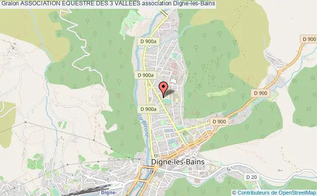 plan association Association Equestre Des 3 Vallees Digne-les-Bains