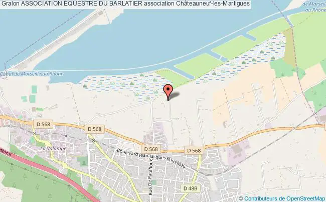 plan association Association Équestre Du Barlatier Châteauneuf-les-Martigues