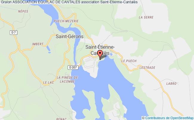 plan association Association Equi'lac De Cantales Saint-Étienne-Cantalès