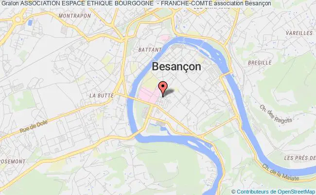 plan association Association Espace Ethique Bourgogne  - Franche-comte Besançon