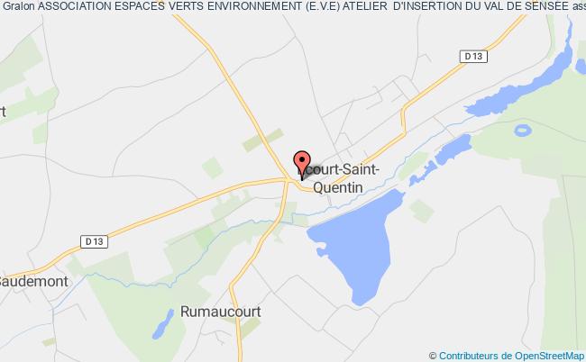 plan association Association Espaces Verts Environnement (e.v.e) Atelier  D'insertion Du Val De Sensee Écourt-Saint-Quentin