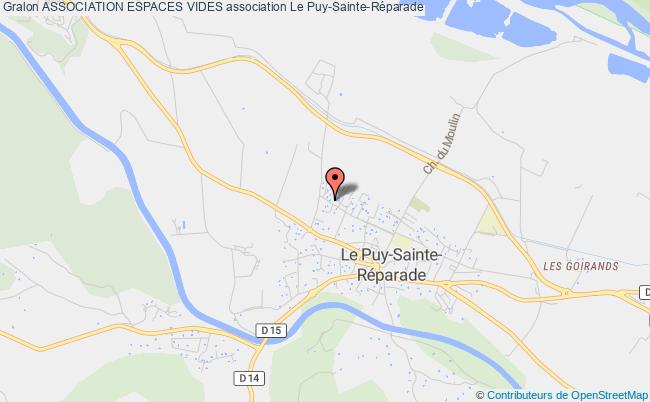 plan association Association Espaces Vides Le Puy-Sainte-Réparade