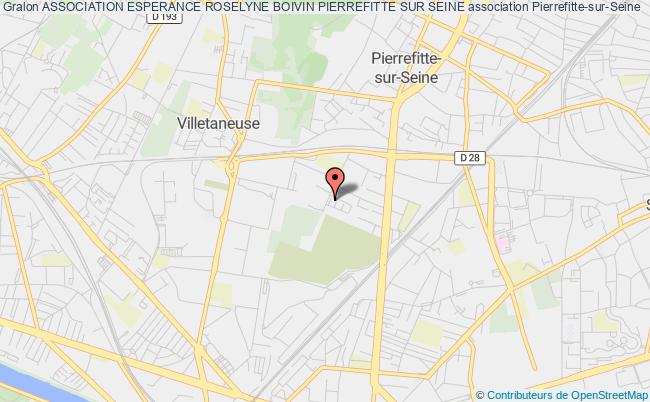 plan association Association Esperance Roselyne Boivin Pierrefitte Sur Seine Pierrefitte-sur-Seine