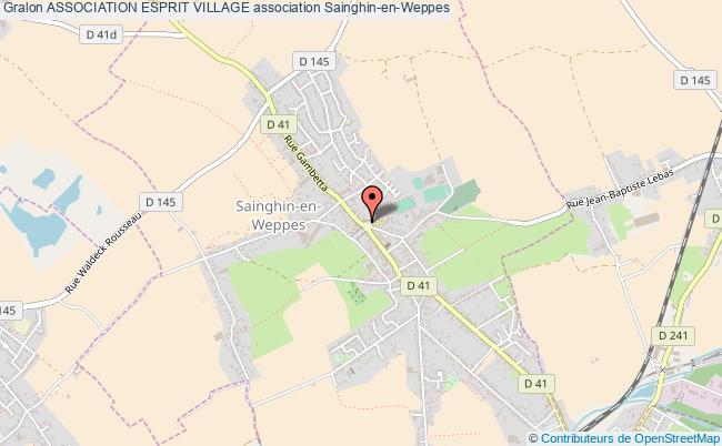 plan association Association Esprit Village Sainghin-en-Weppes