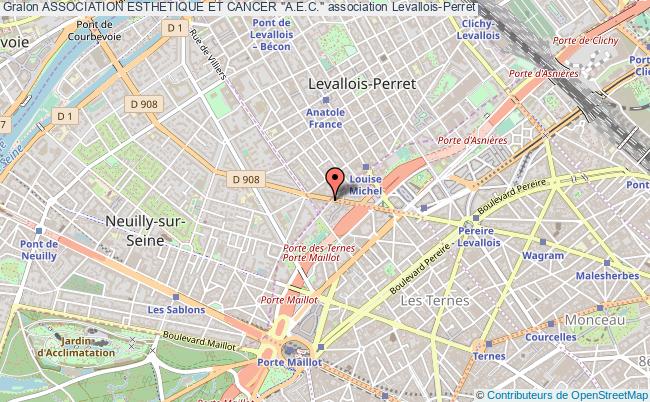 plan association Association Esthetique Et Cancer "a.e.c." Levallois-Perret