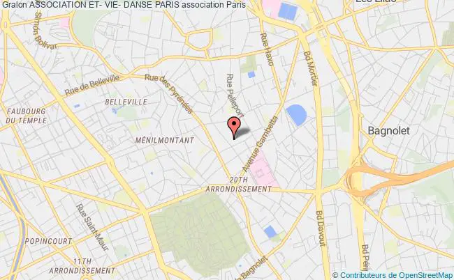 plan association Association Et- Vie- Danse Paris Paris