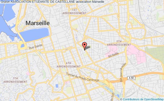 plan association Association Etudiante De Castellane Marseille 6