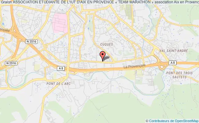 plan association Association Etudiante De L'iut D'aix En Provence « Team Marathon » Aix-en-Provence