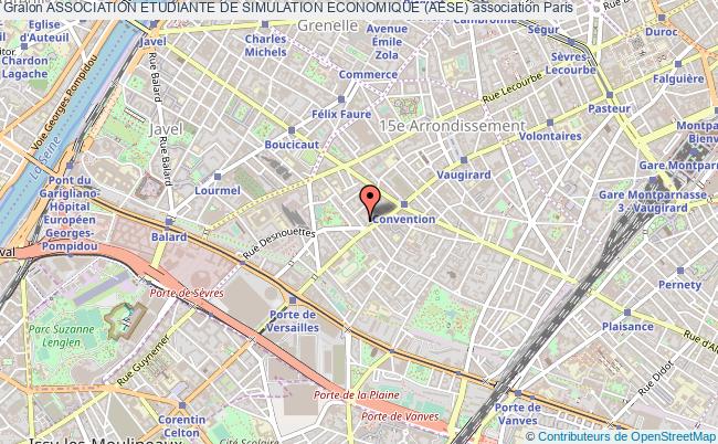 plan association Association Etudiante De Simulation Economique (aese) Paris 15e