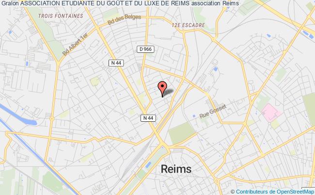 plan association Association Etudiante Du GoÛt Et Du Luxe De Reims Reims
