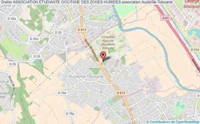 plan association Association Étudiante Occitane Des Zones Humides Auzeville-Tolosane