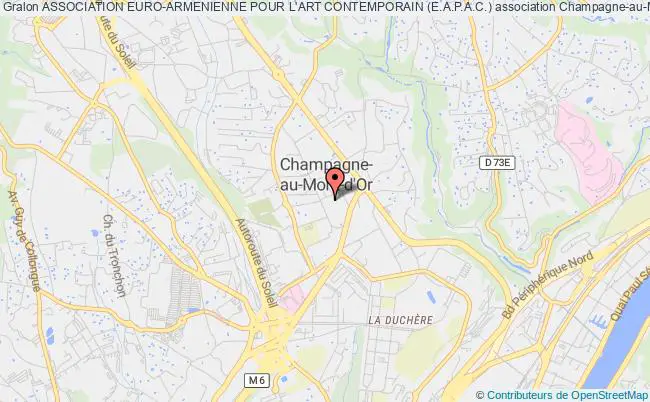 plan association Association Euro-armenienne Pour L'art Contemporain (e.a.p.a.c.) Champagne-au-Mont-d'Or