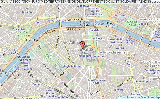 plan association Association Euro-mediterraneenne De Developpement Social Et Solidaire - Aemdss Paris