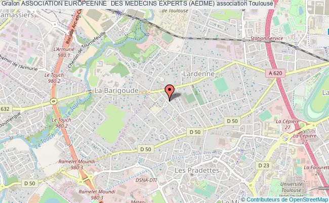 plan association Association Europeenne  Des Medecins Experts (aedme) Toulouse