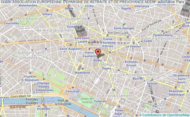 plan association Association Europeenne D'epargne De Retraite Et De Prevoyance Aeerp Paris