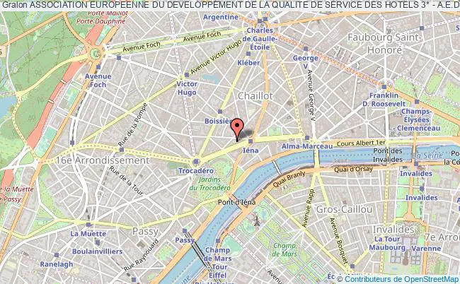 plan association Association Europeenne Du Developpement De La Qualite De Service Des Hotels 3* - A.e.d.q.s. Paris