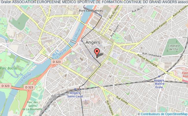 plan association Association Europeenne Medico Sportive De Formation Continue Du Grand Angers Angers