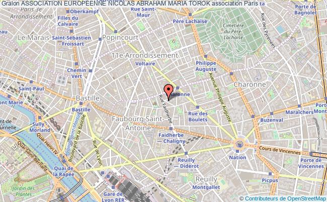 plan association Association Europeenne Nicolas Abraham Maria Torok Paris
