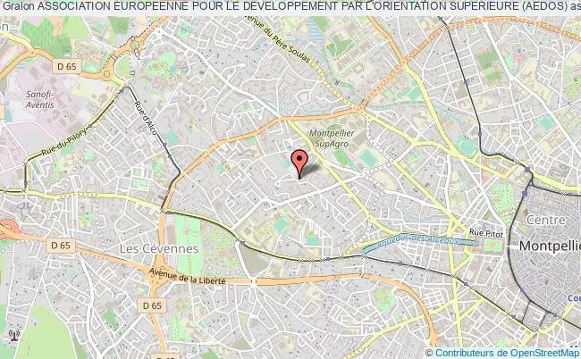 plan association Association Europeenne Pour Le Developpement Par L'orientation Superieure (aedos) Montpellier