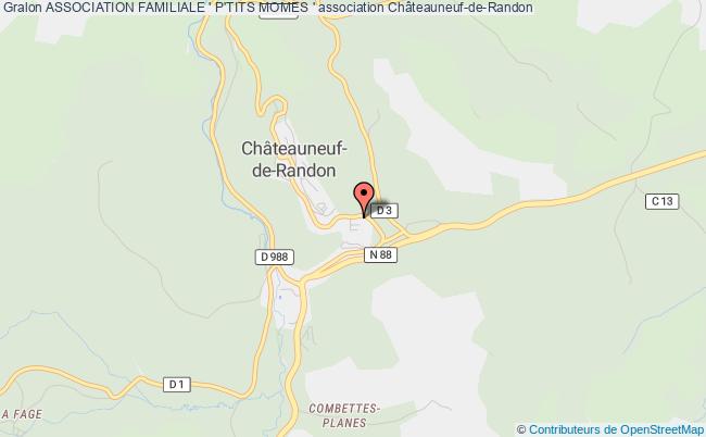 plan association Association Familiale ' P'tits Momes ' Châteauneuf-de-Randon