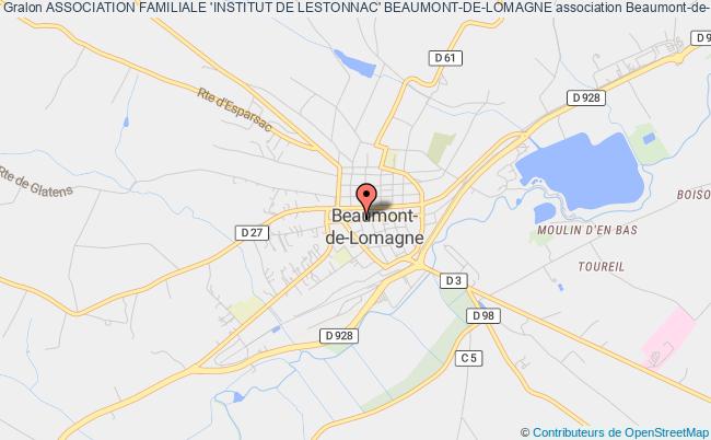 plan association Association Familiale 'institut De Lestonnac' Beaumont-de-lomagne Beaumont-de-Lomagne