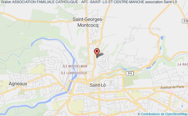 plan association Association Familiale Catholique - Afc -saint- Lo Et Centre-manche Saint-Lô