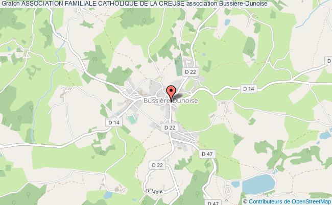 plan association Association Familiale Catholique De La Creuse Bussière-Dunoise