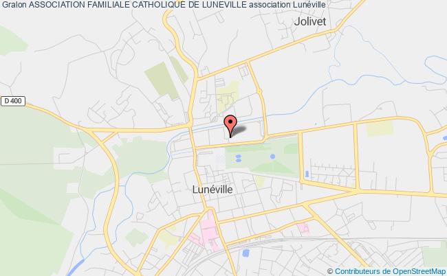 plan association Association Familiale Catholique De Luneville Lunéville