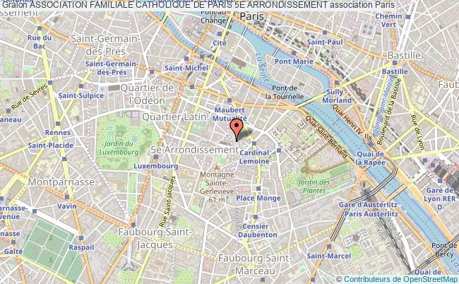 plan association Association Familiale Catholique De Paris 5e Arrondissement Paris