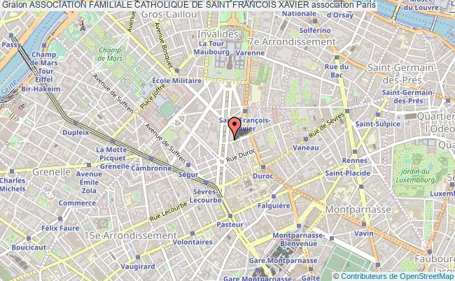 plan association Association Familiale Catholique De Saint Francois Xavier Paris